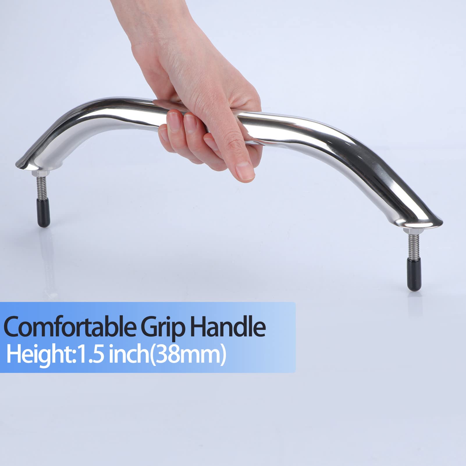 Marinebaby flange and stud mounting detail showing durable thru-bolt attachment