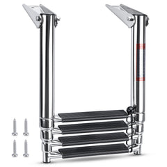 Marinebaby front view ladder showing full length and sturdy frame for secure boarding