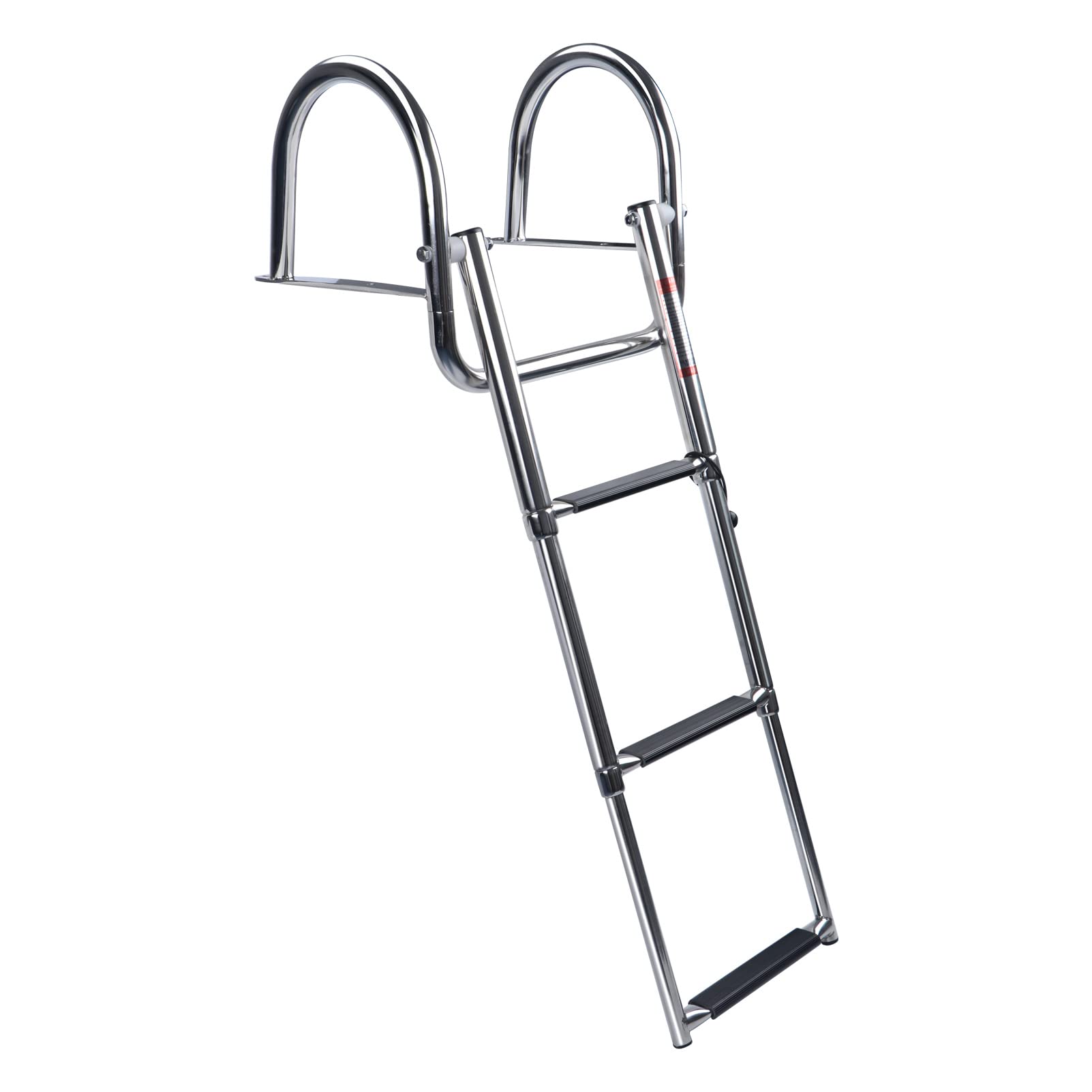 Marinebaby ladder in use with person boarding showing stable dependable support