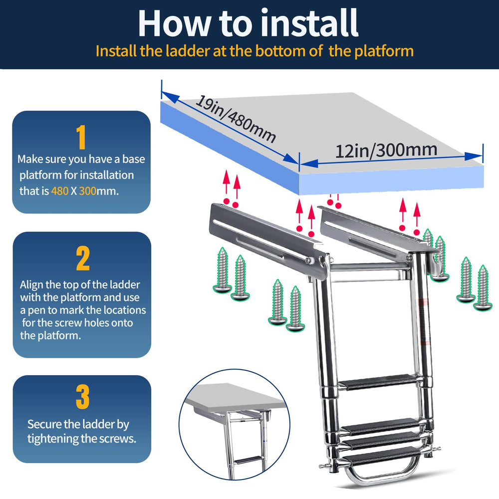 Marinebaby included mounting screws and hardware enabling secure installation