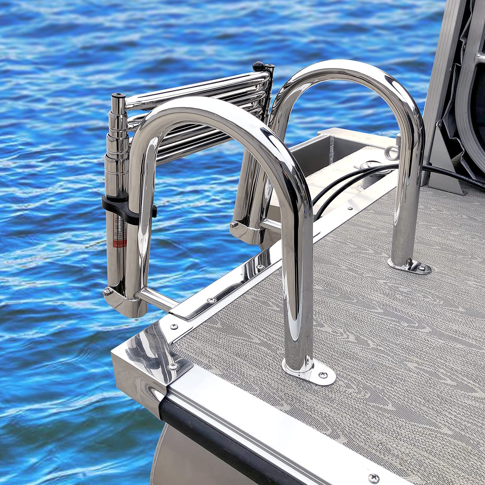 Marinebaby packaged components layout showing everything supplied for install
