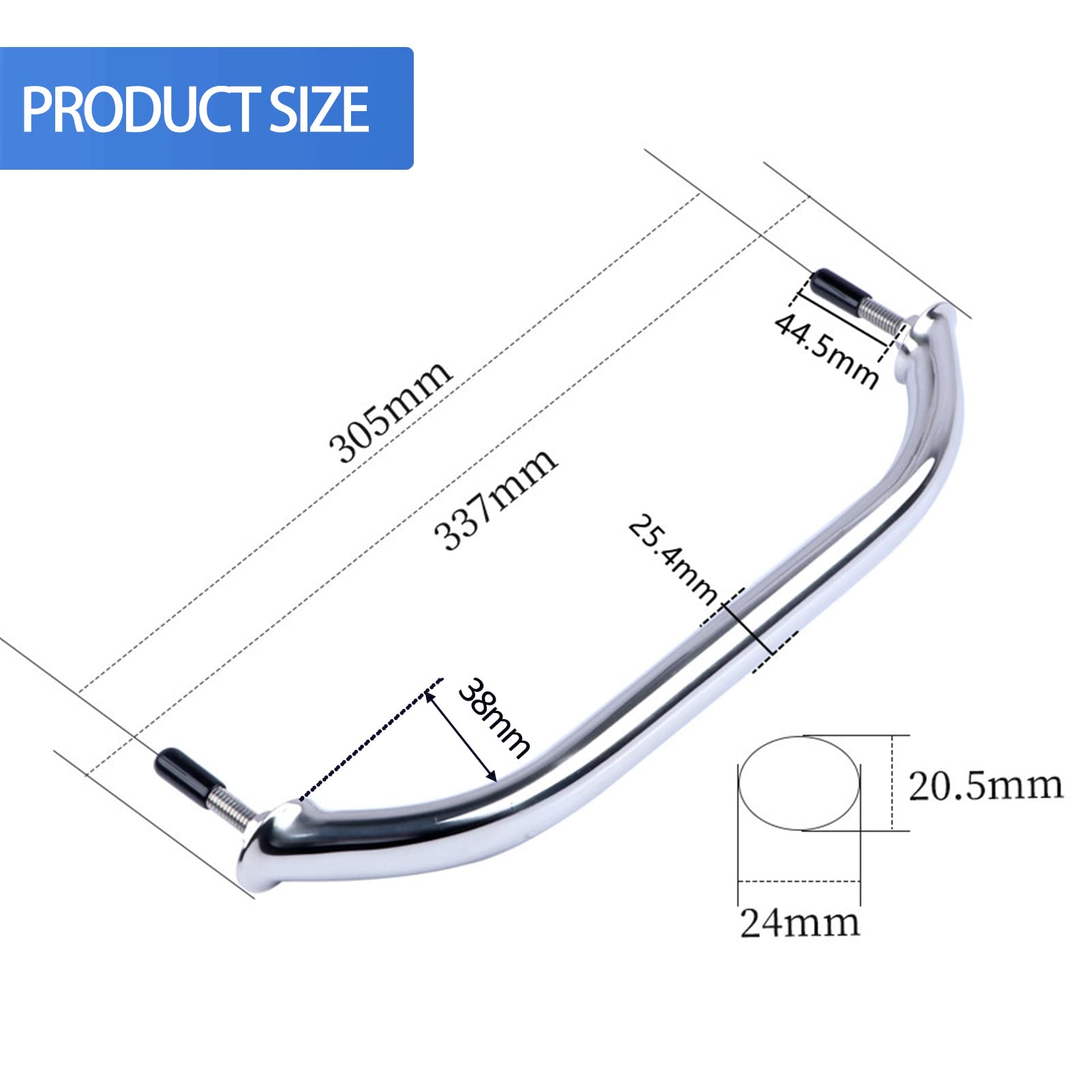 Marinebaby 12-inch scale comparison showing compact length and fit