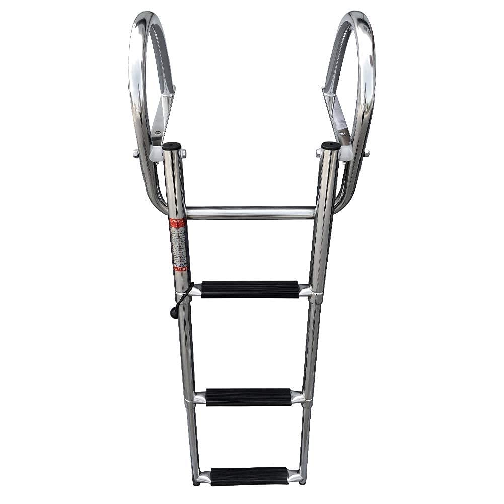 Marinebaby ladder next to adult for scale demonstrating size and user fit