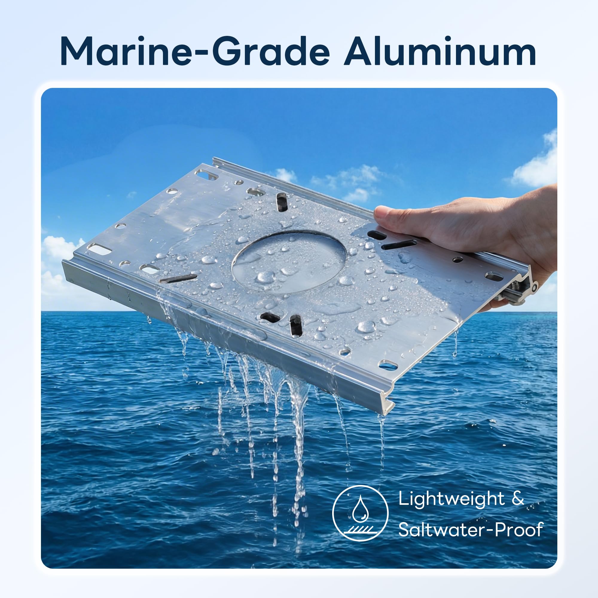 marinexplore slider installed under a boat seat showing smooth movement benefit: adjustable comfort