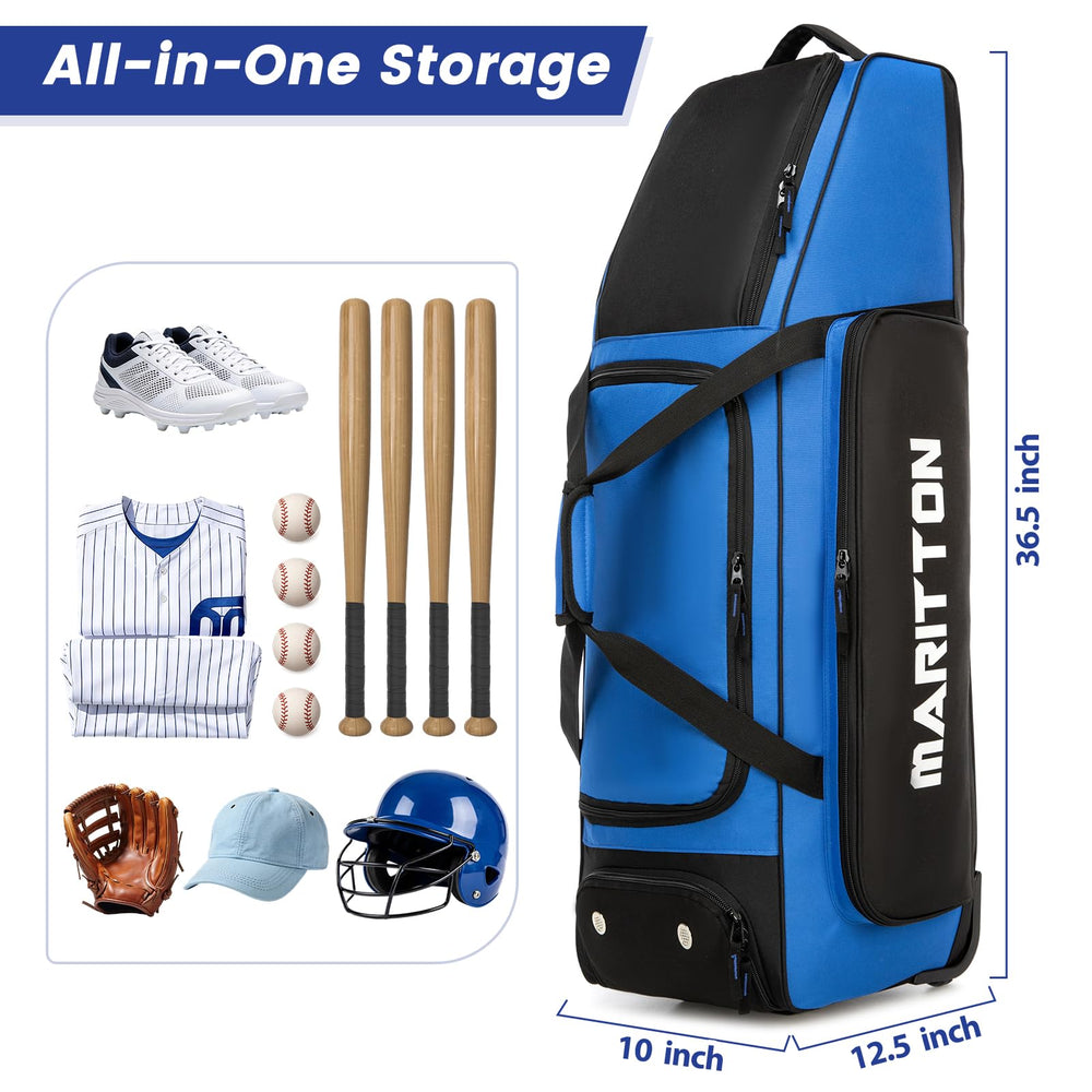MARITTON rear compartment holding four bats vertically to protect bats and free main space
