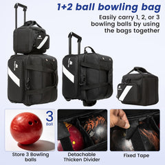 MARITTON close-up of detachable one-ball tote, quick removal and compact carry