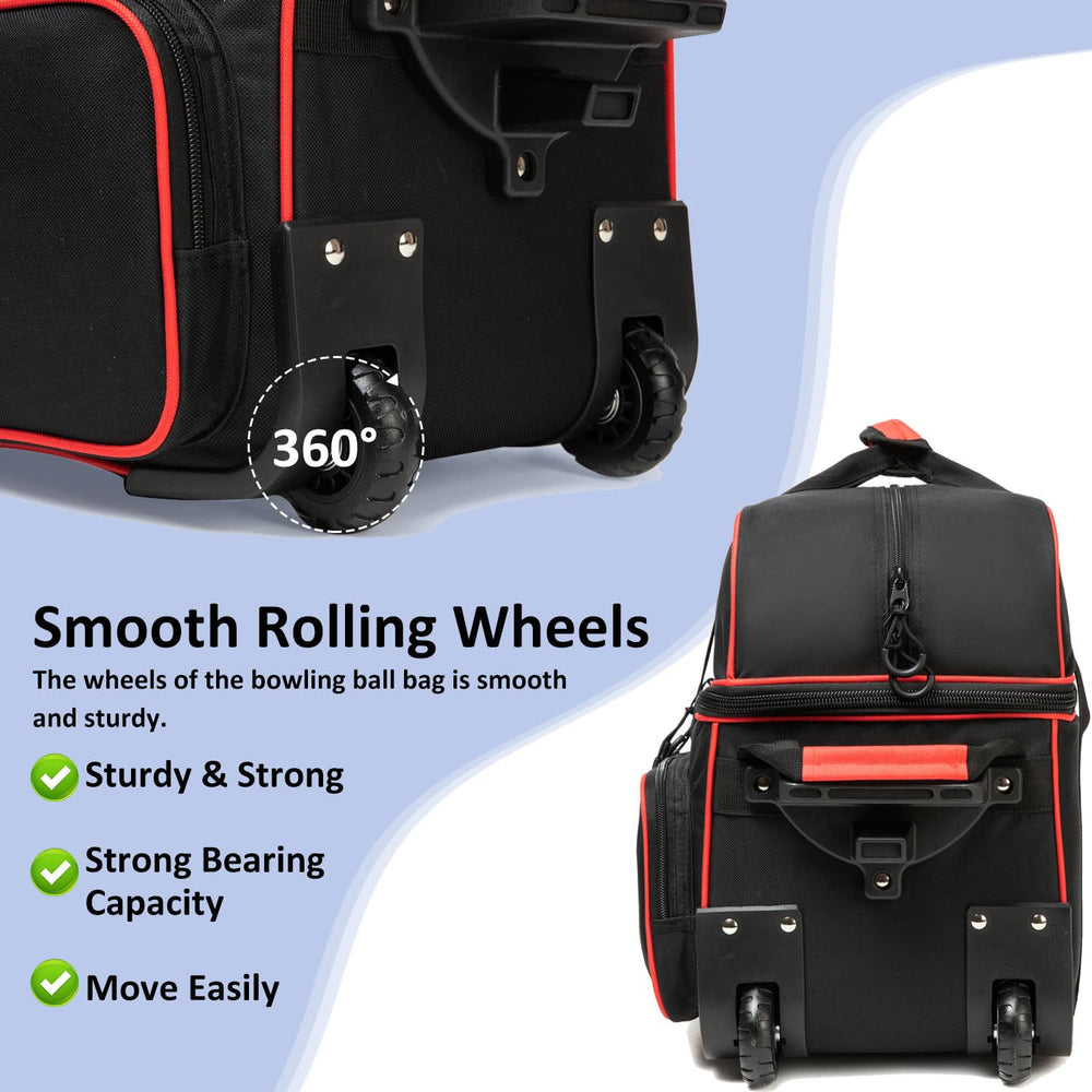 MARITTON main compartment with two balls demonstrating secure, organized carry