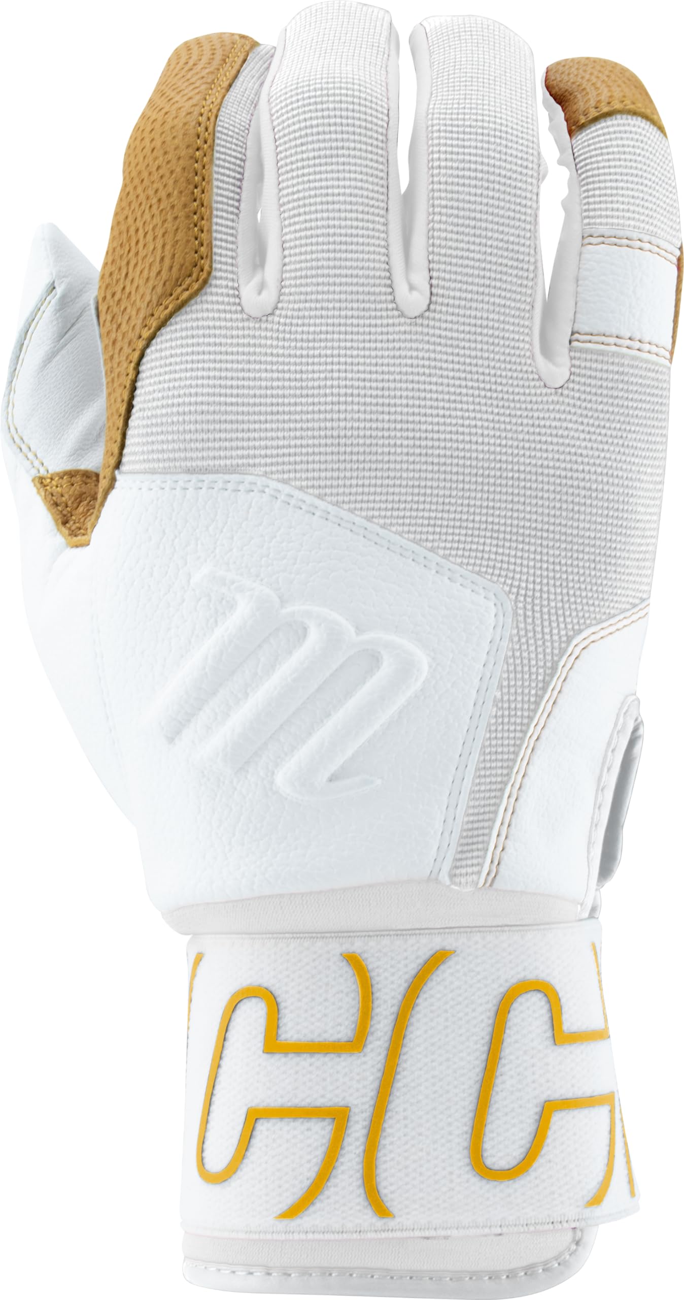 Marucci Blacksmith youth glove front view showing design and durable construction benefit