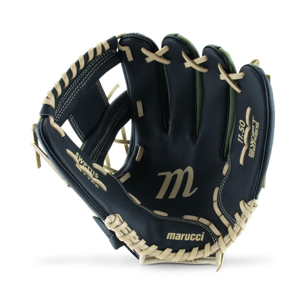 Marucci SWFT115 on field lifestyle shot showing game-ready versatility