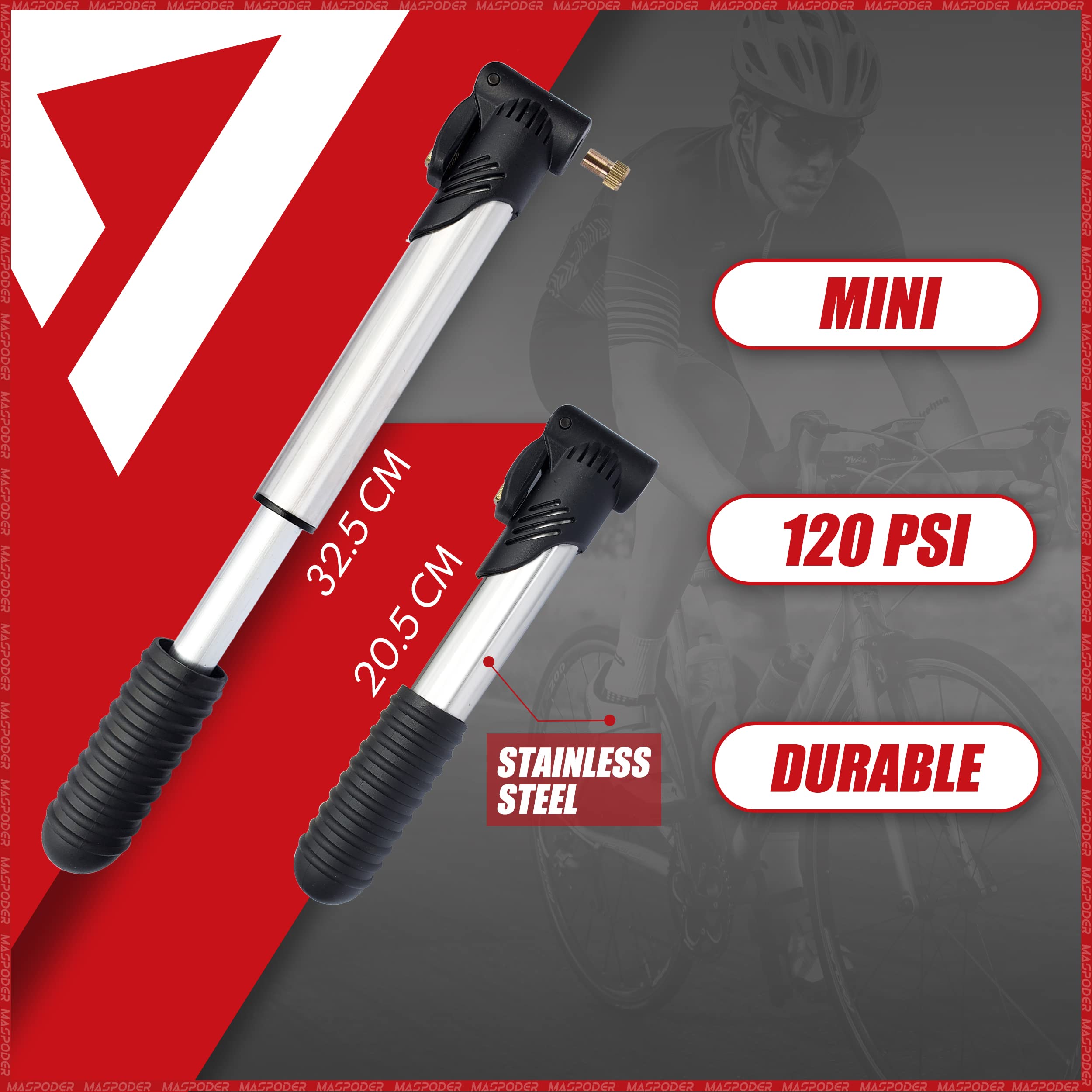 MASPODER tire lever detail showing built-in file and durable plastic