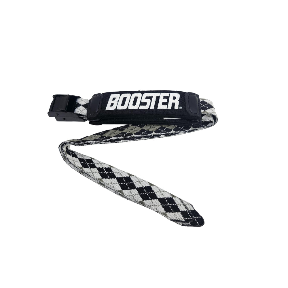 MASTERFIT front view of Booster strap showing race-grade buckle and finish for secure fit