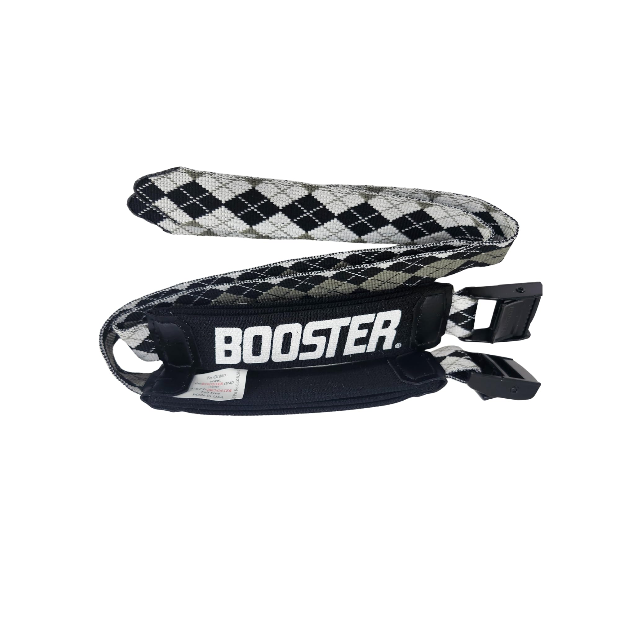 MASTERFIT lifestyle image of skier wearing Booster straps for confident high-speed carving