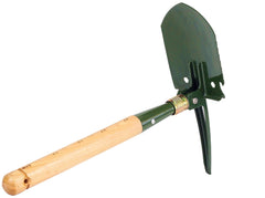 Mastiff Gears shovel in use digging at a campsite for rapid ground work