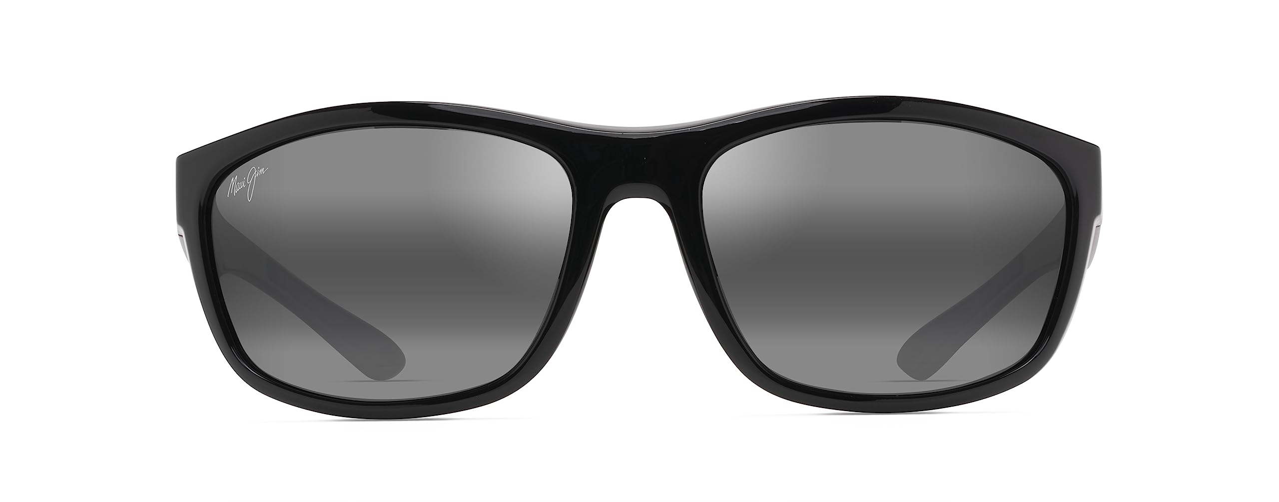 Maui Jim Nuu Landing front view showing oval frame and neutral grey lenses for balanced vision