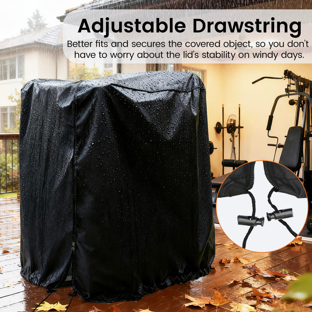 MaWGcowerd drawstring hem adjustment securing cover against wind