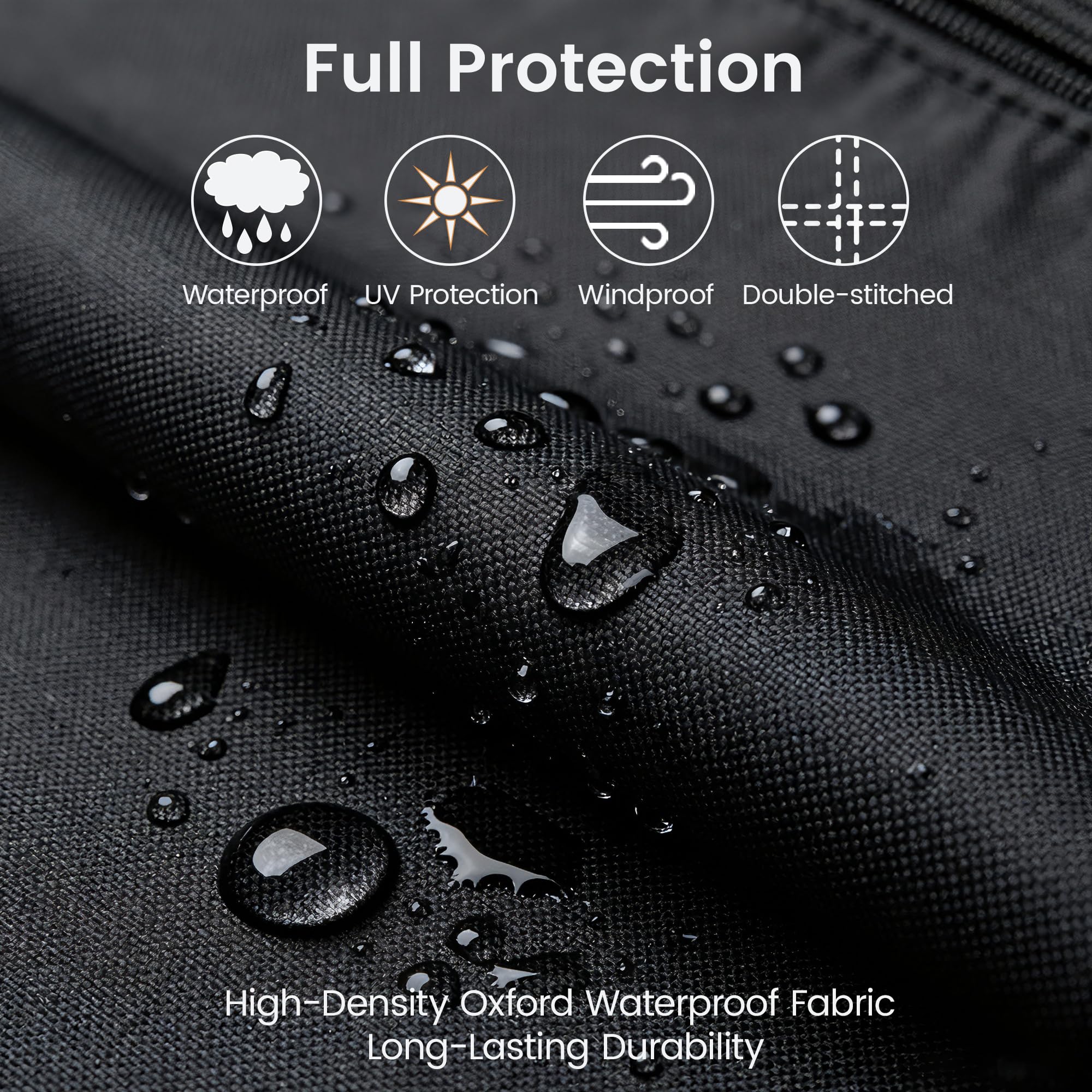 MaWGcowerd Oxford fabric texture closeup showing durable water resistance
