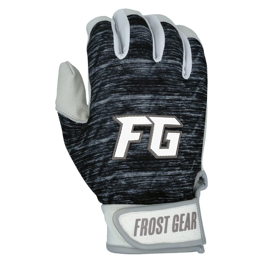 MaxBP Frost Gear front view showing white gloves and clear bat grip benefit