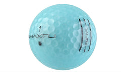 Maxfli alignment aid detail on ball surface to improve setup accuracy