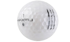 Maxfli four translucent colors on grass for fast visual tracking during play