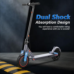 MAXSHOT 14-inch tire and tread showing improved rollover comfort on rough surfaces