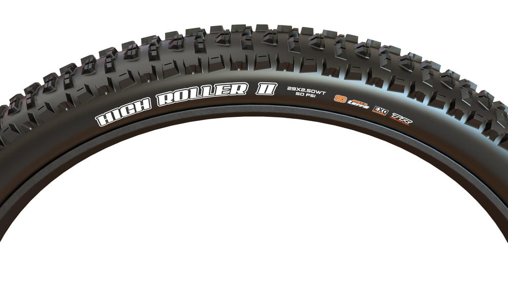 MAXXIS detail of shoulder knobs demonstrating cornering bite and stability