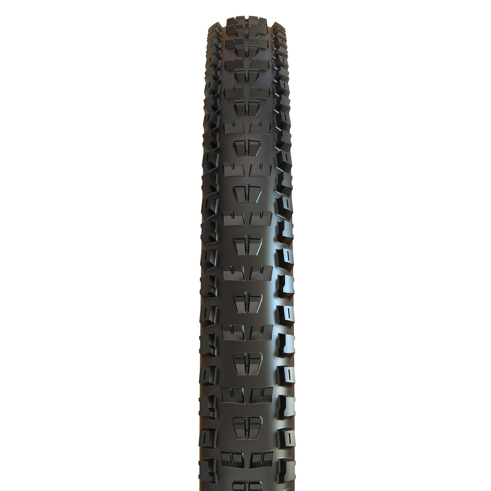 MAXXIS close-up tread view highlighting open channels for mud clearing and grip