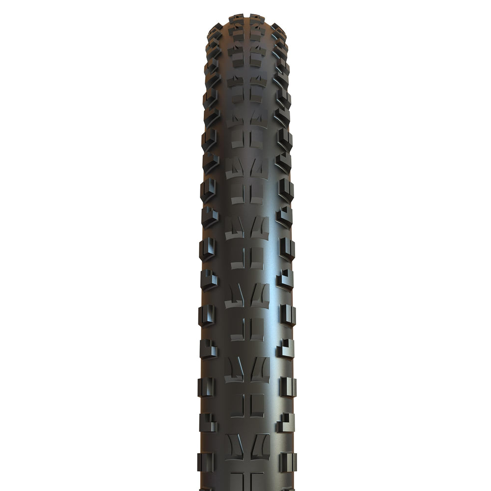 Maxxis Minion DHF tan sidewall close-up highlighting durable styling