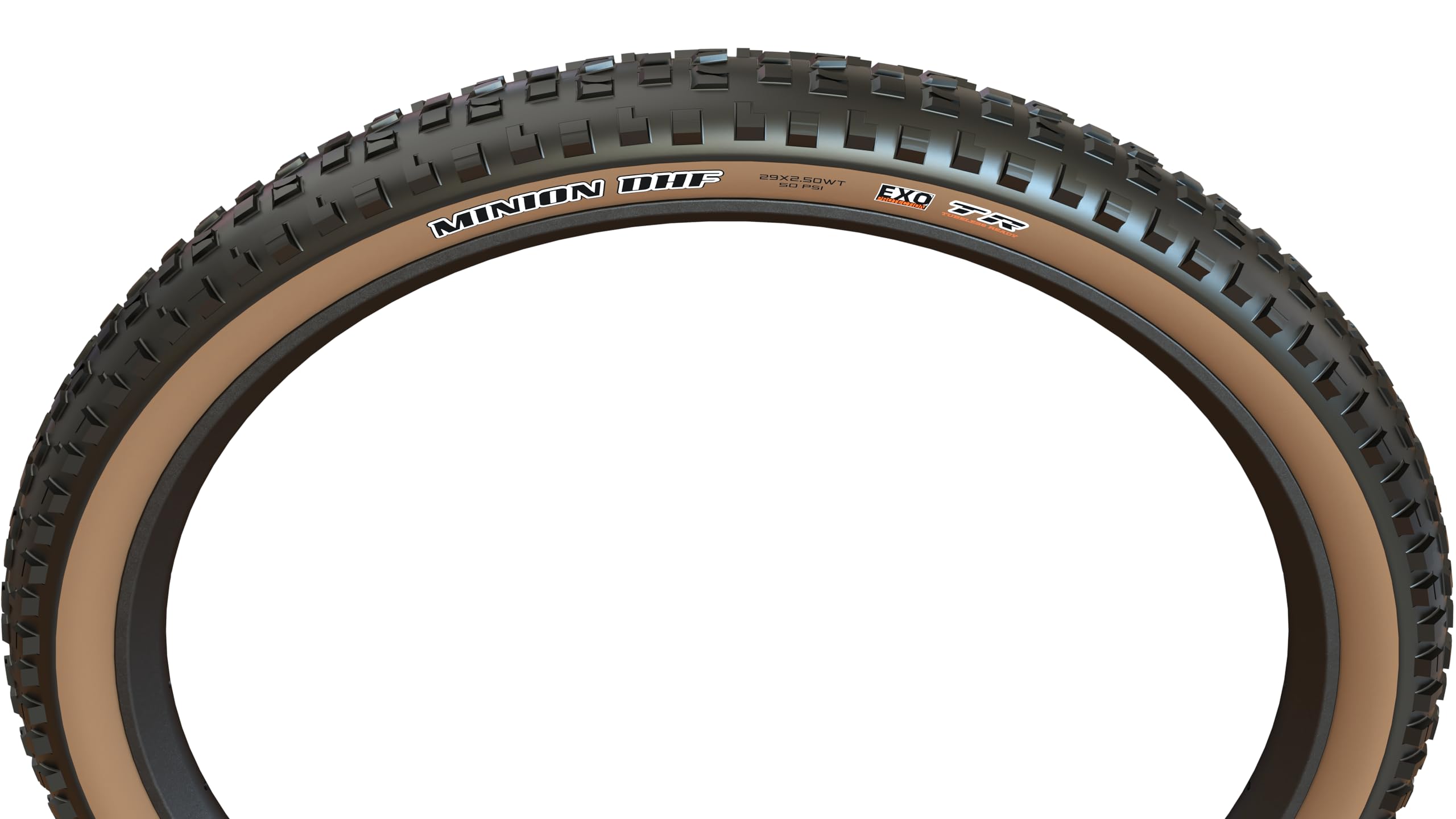 Maxxis Minion DHF tread pattern detail delivering mixed-terrain grip