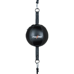 MaxxMMA double end ball front view showing compact target and durable bladder for fast training