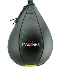 MaxxMMA speed bag front view showing shape and logo for reliable training