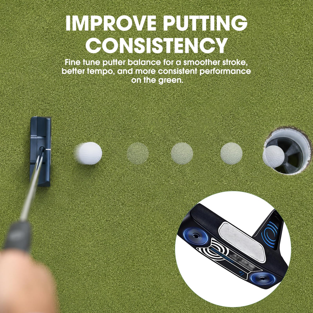 Maysun weight installed in Odyssey Ai-ONE putter head showing secure fit and better feel