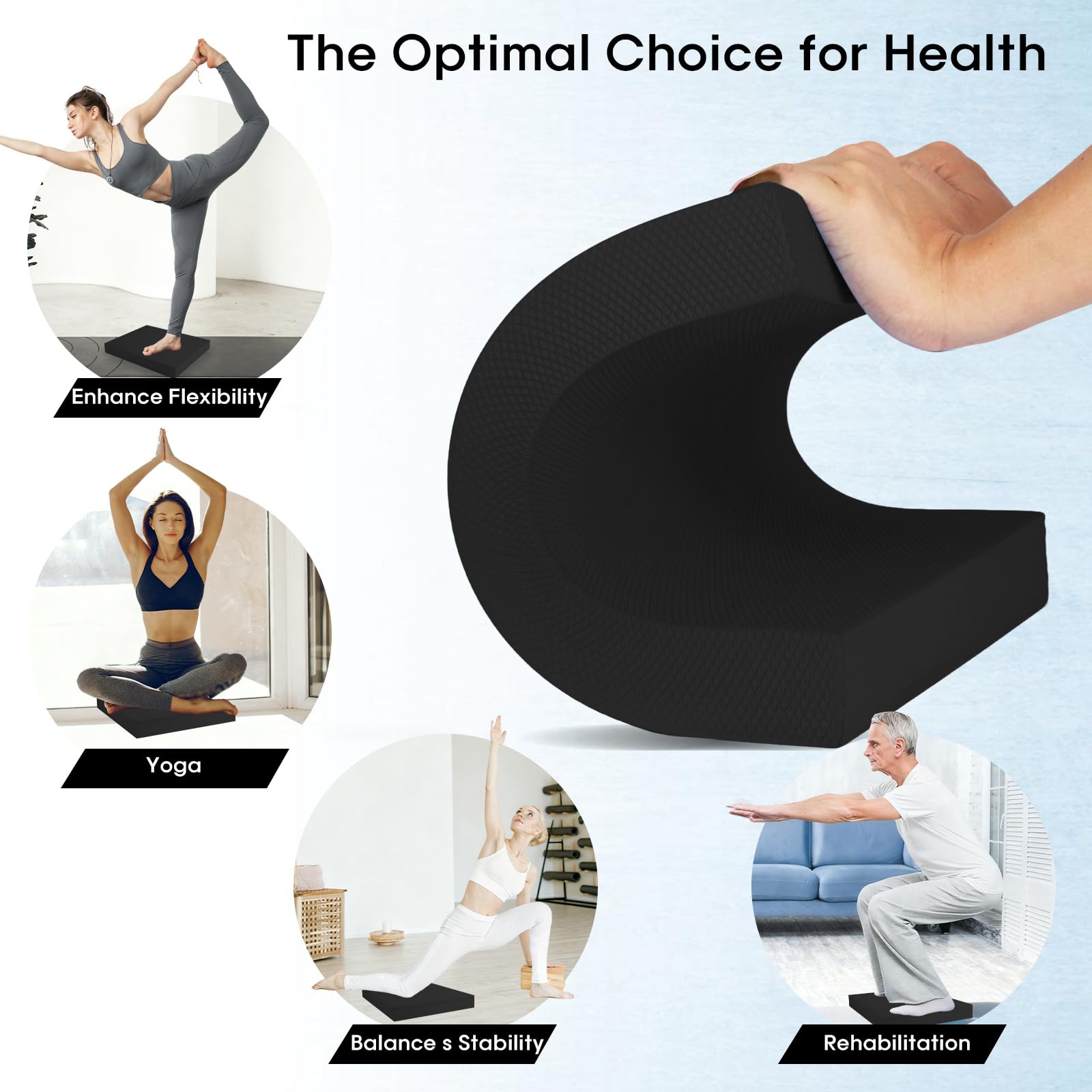 MBKHFLL pad in use during lunge demonstrating balance training benefit