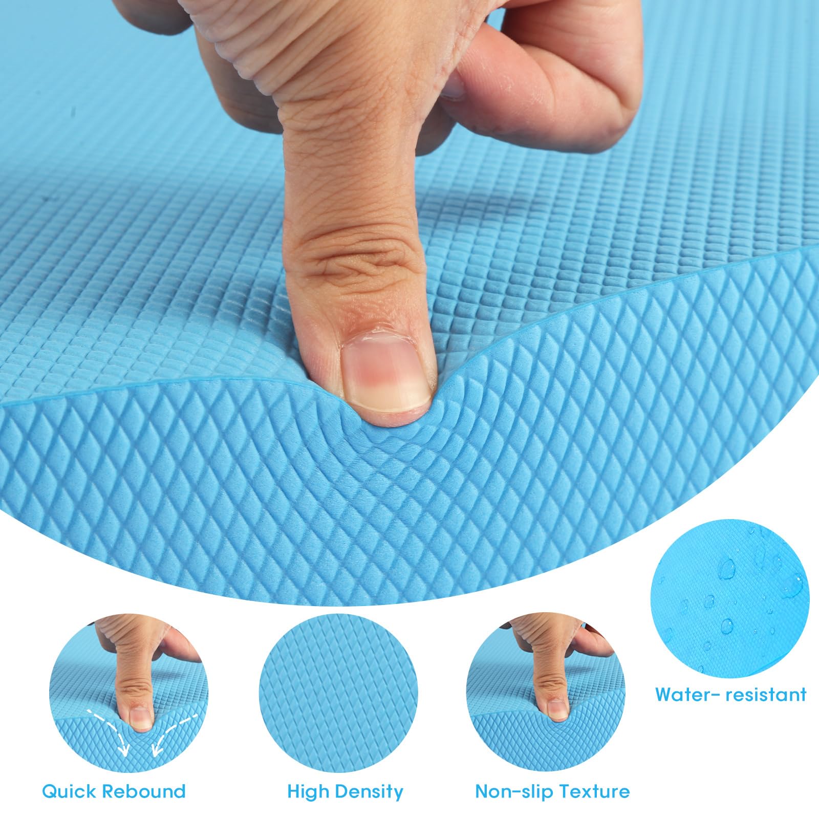 MBKHFLL pad in use during yoga improving balance and core engagement