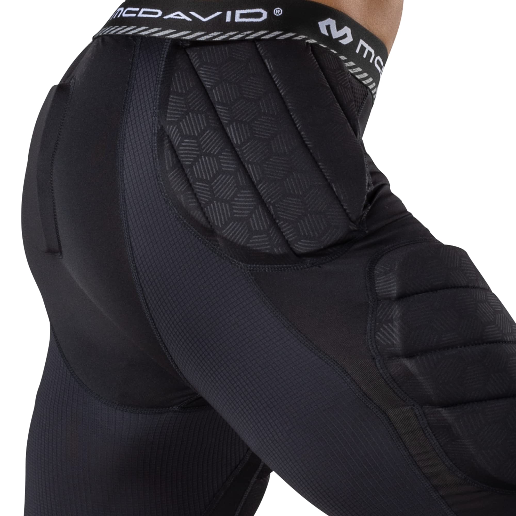 McDavid size and scale comparison showing fit and pad placement clarity