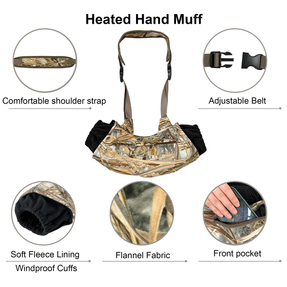 MDSTOP adjustable strap detail illustrating length range and secure carry benefit
