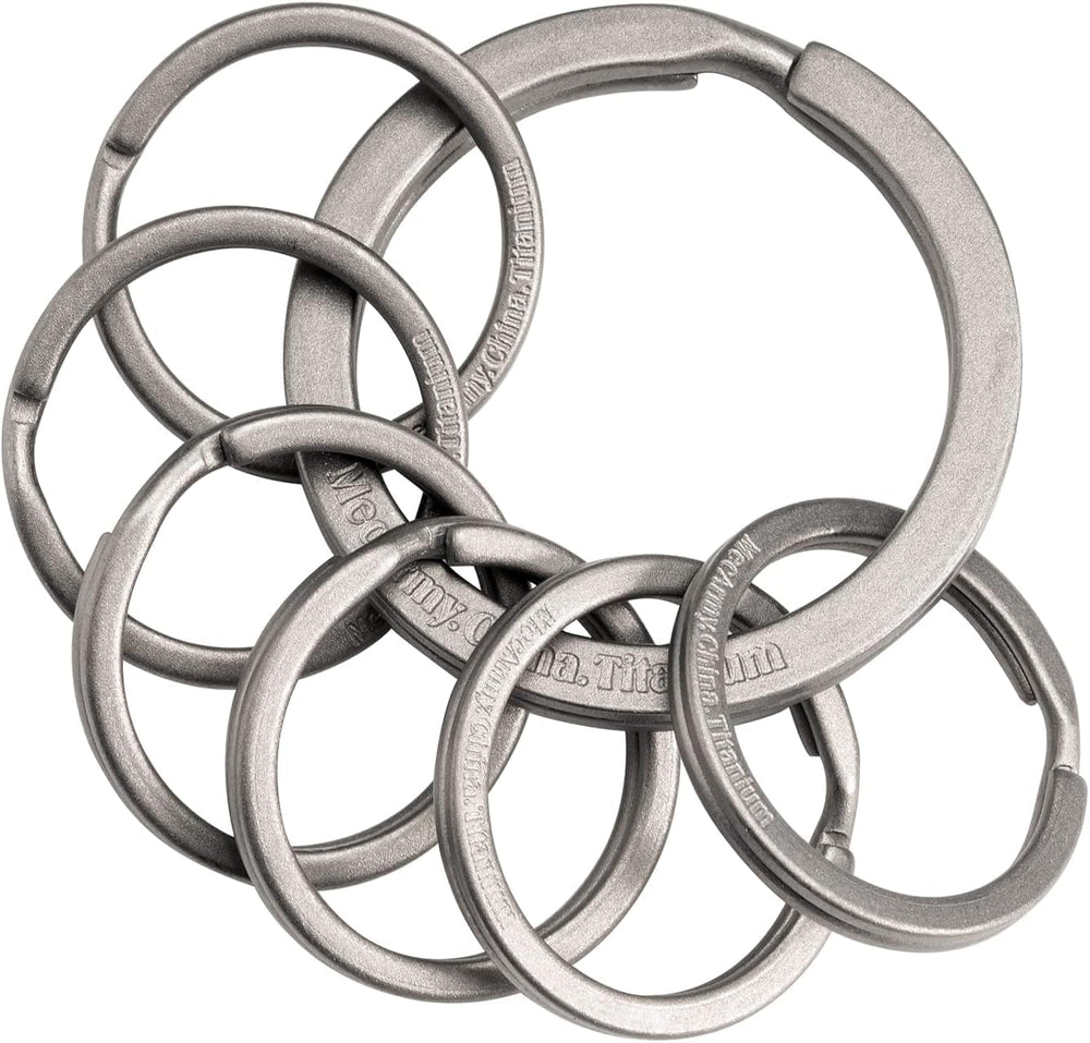 MecArmy titanium key ring front view showing compact design and secure closure