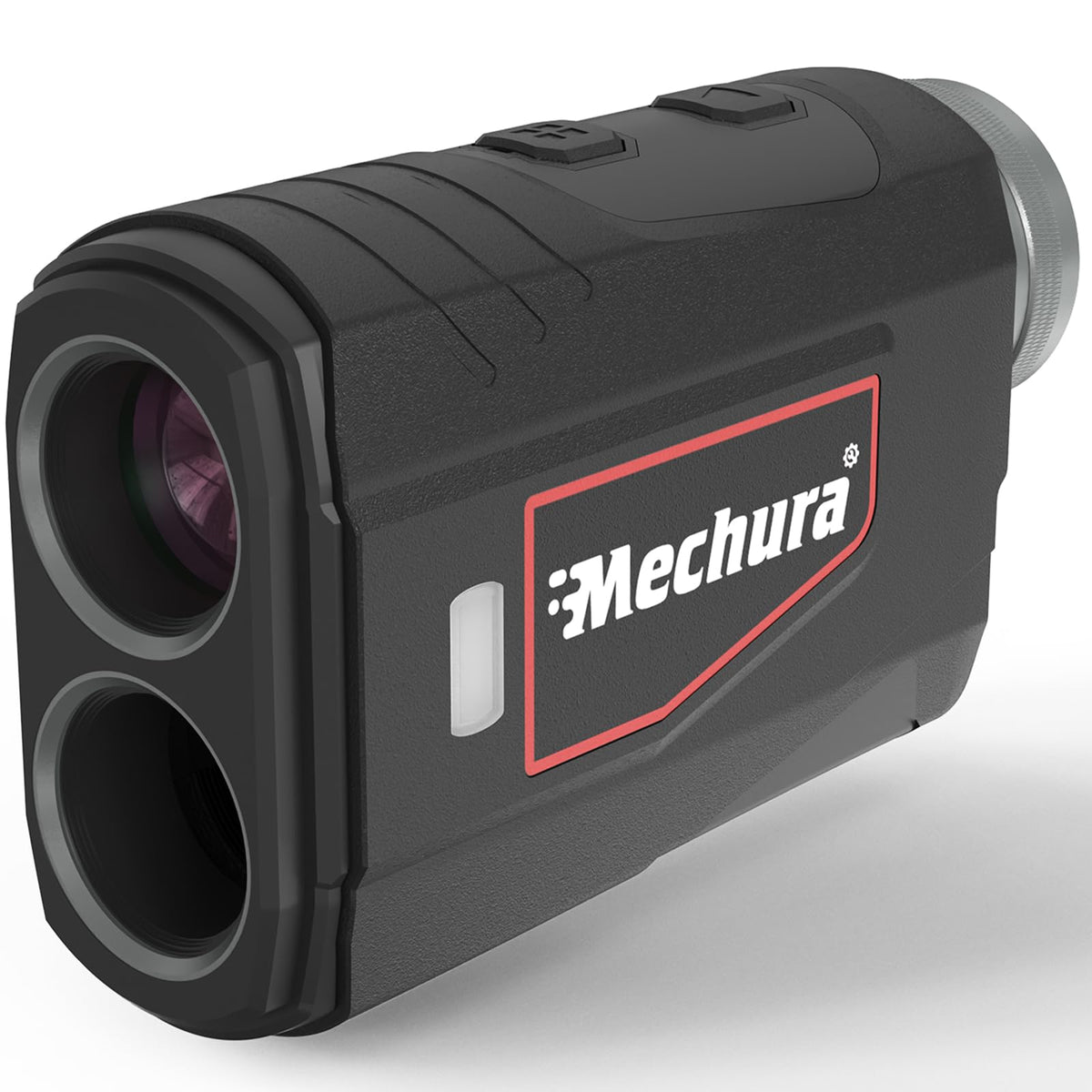 MECHURA front view showing compact rangefinder and ergonomic grip for comfortable handling
