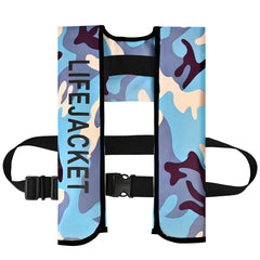 Meenoutt front view showing compact vest and easy wear for quick flotation