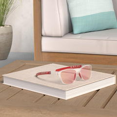 MEETSUN close-up of rubber nose pads and temples for comfortable secure fit