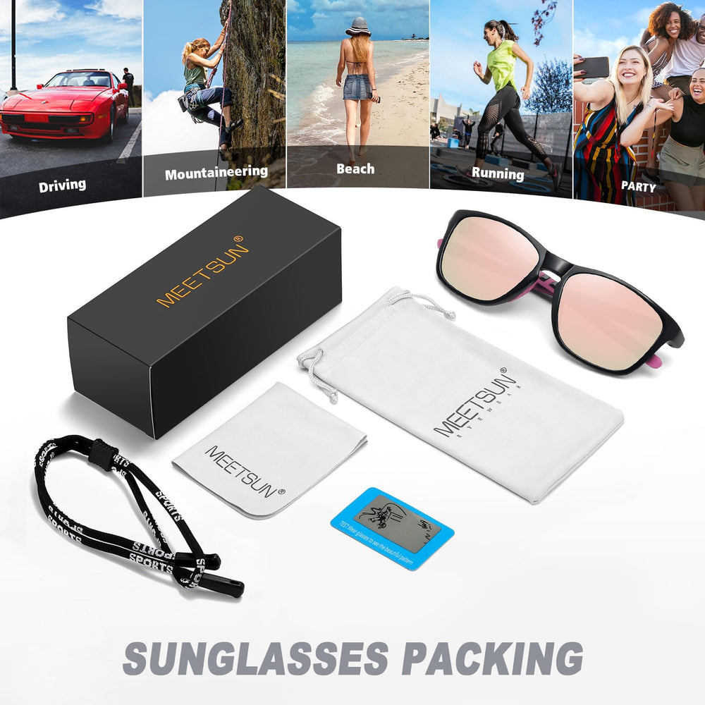 MEETSUN polarization test card demonstrating true polarized lens benefit