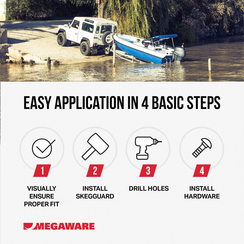 MEGAWARE KEELGUARD installed on Mercury MerCruiser demonstrating fit and strength