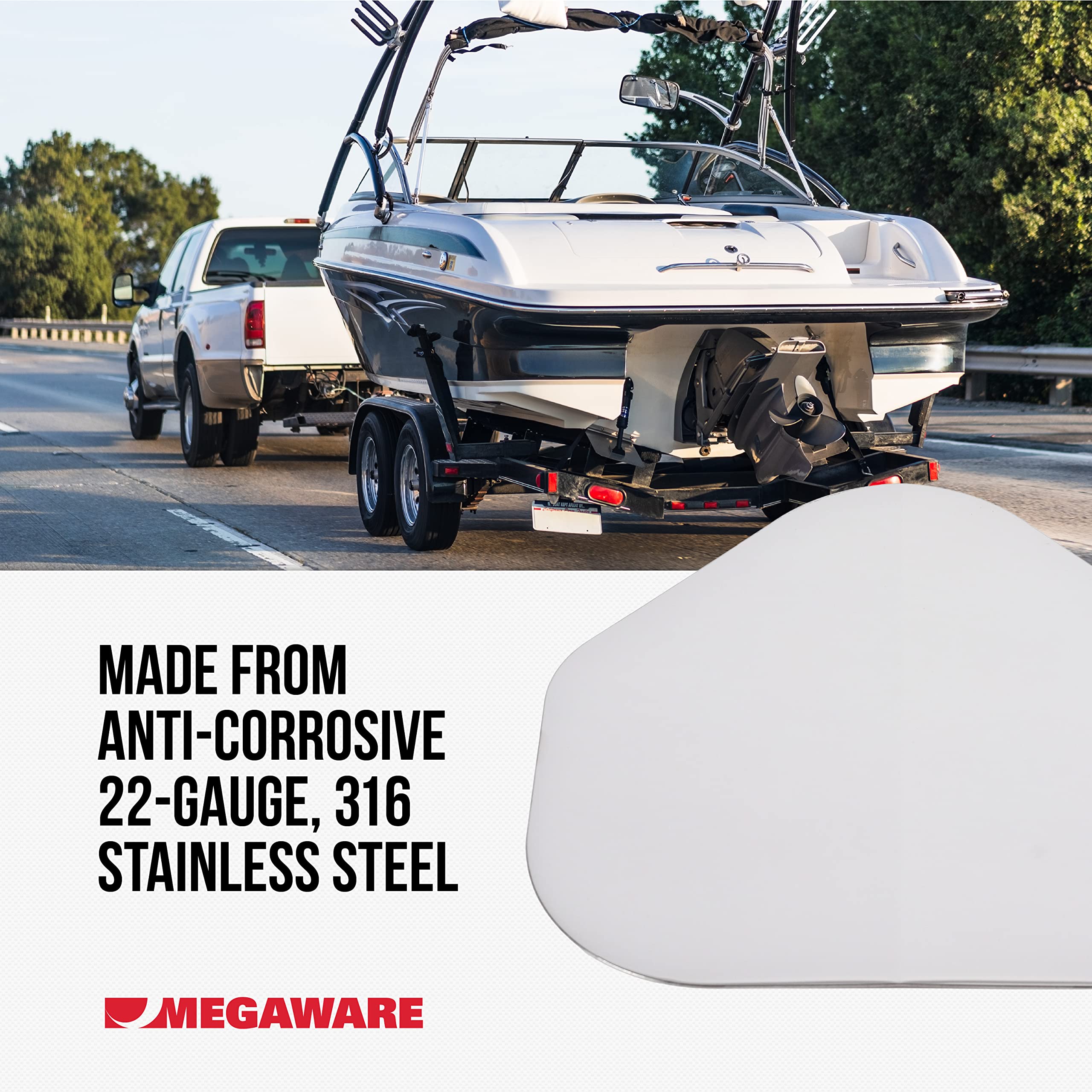 MEGAWARE KEELGUARD profile bend demonstrating flexible fit for curved hulls