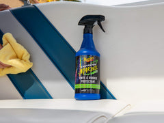 Meguiar's applied to rubber seal demonstrating flexible protection and conditioning