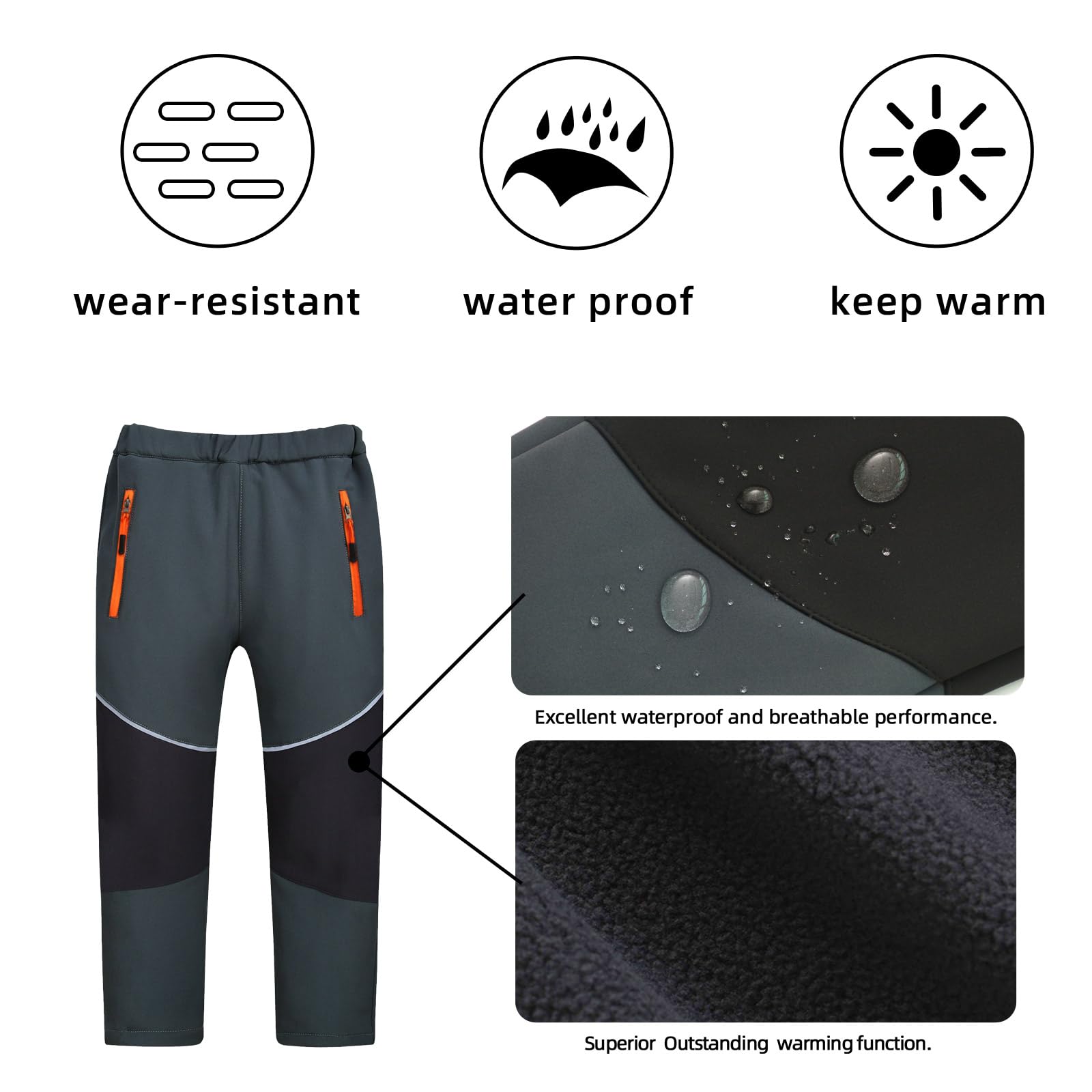 MEILONGER adjustable waistband drawstring displays secure grow-with-child fit