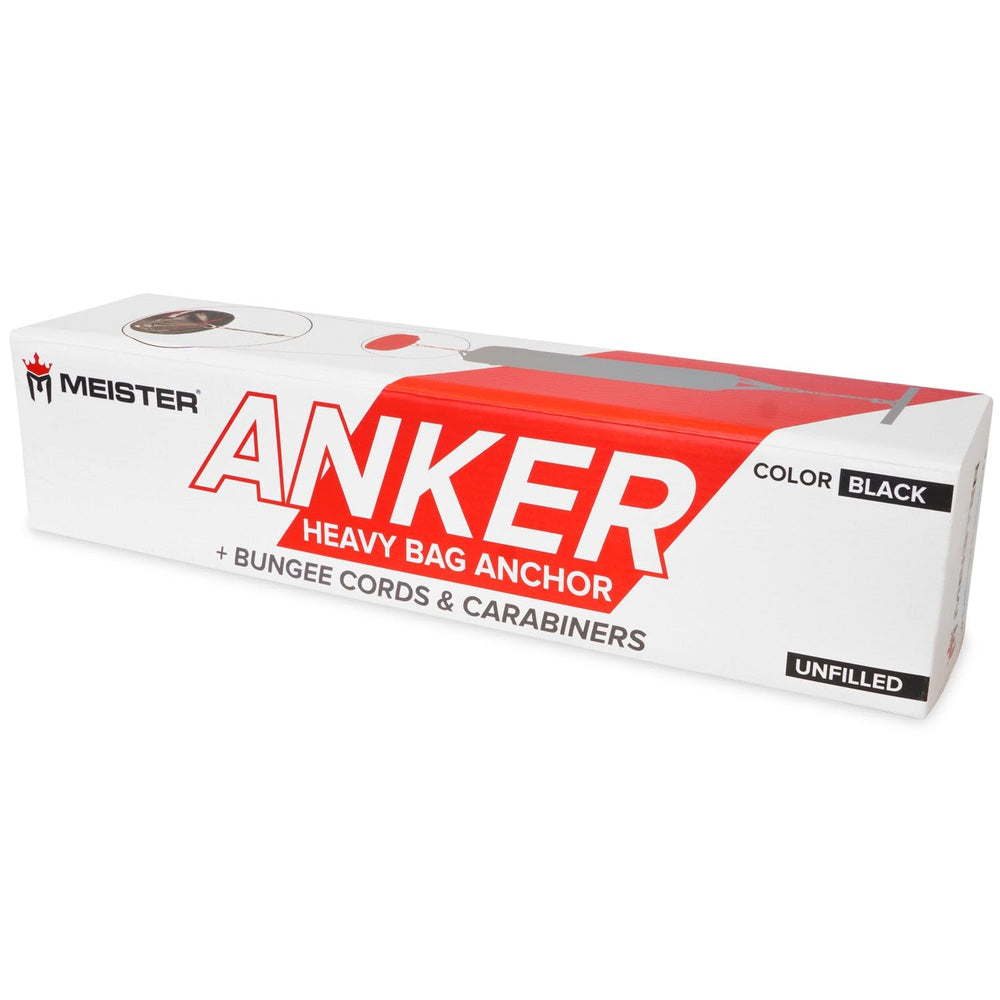 Meister ANKER 10" and 24" bungees with carabiners showing adjustable tension