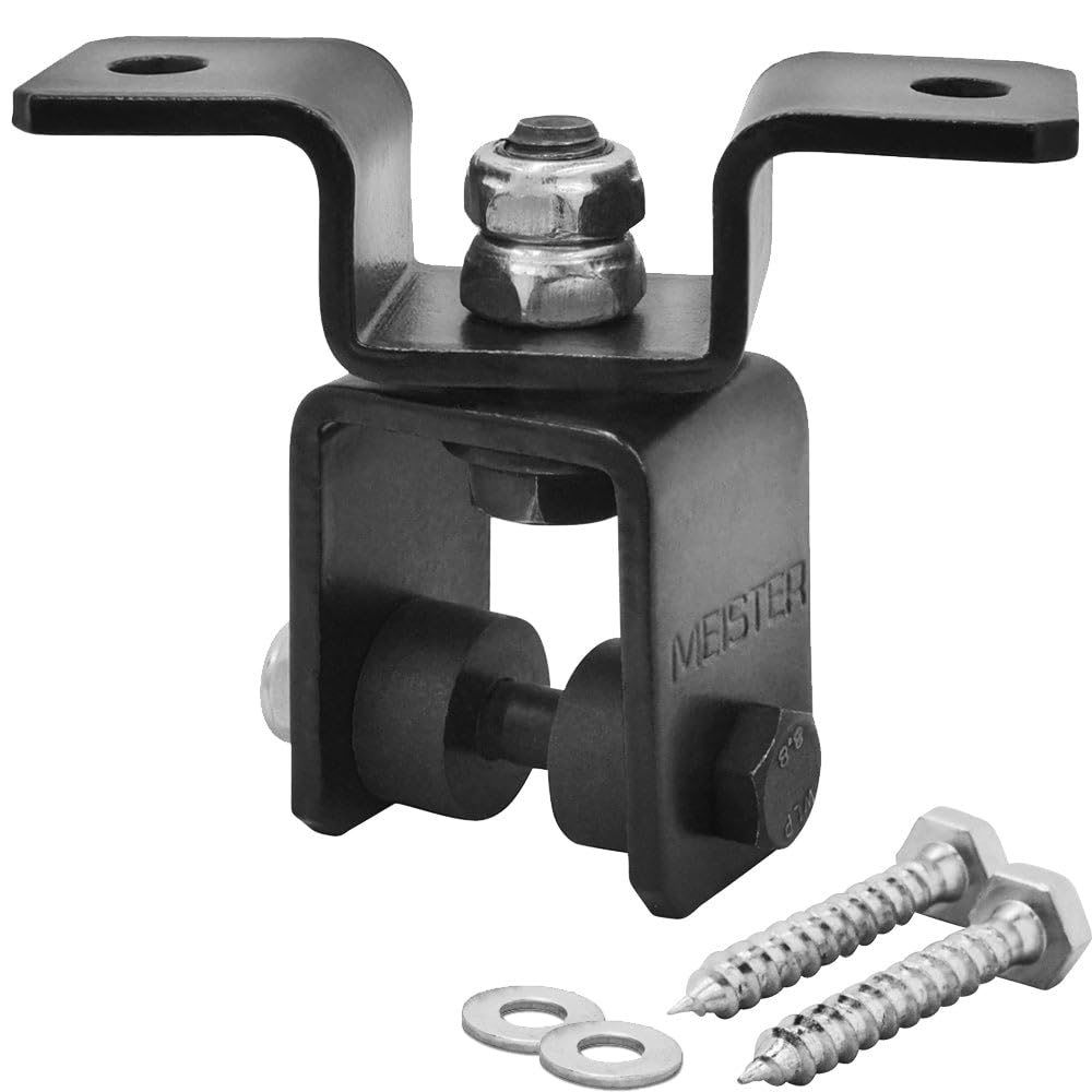 Meister ceiling mount front view showing sturdy A36 steel and safe load support