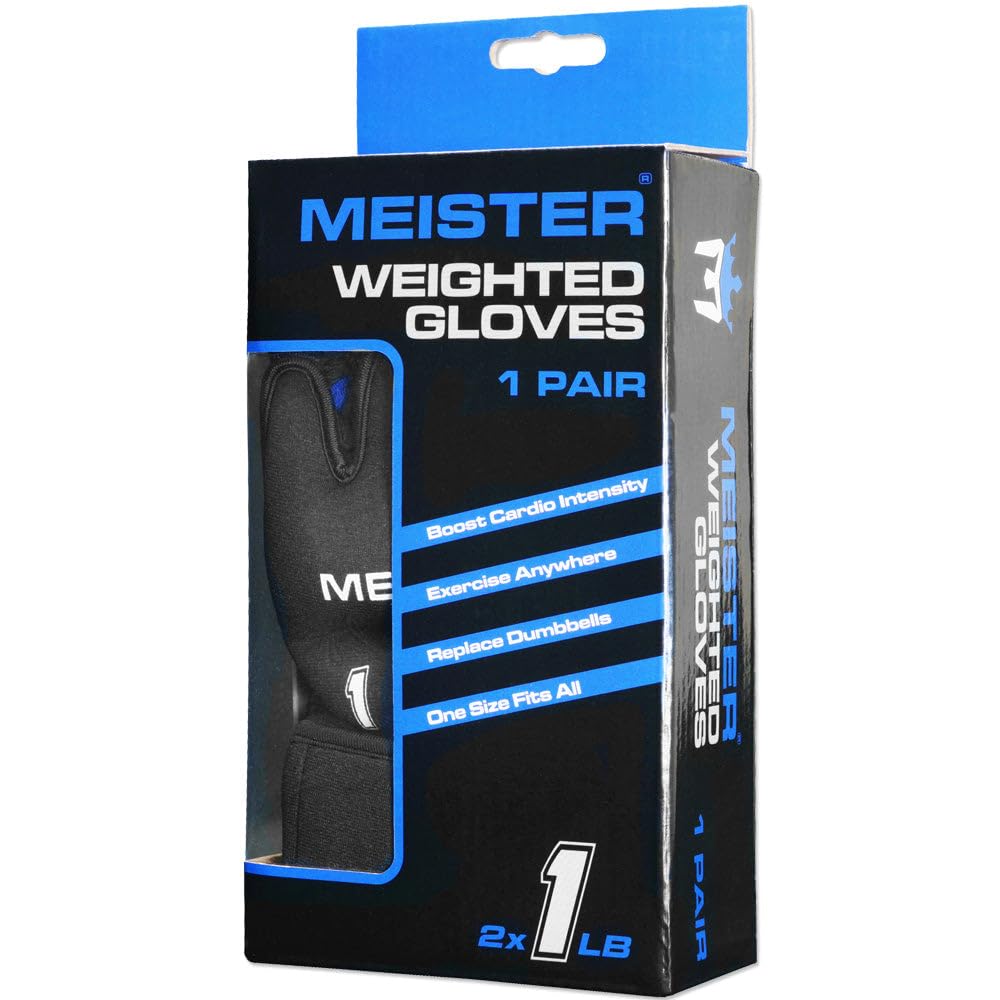 Meister size comparison showing glove on hand for scale and portable training benefit
