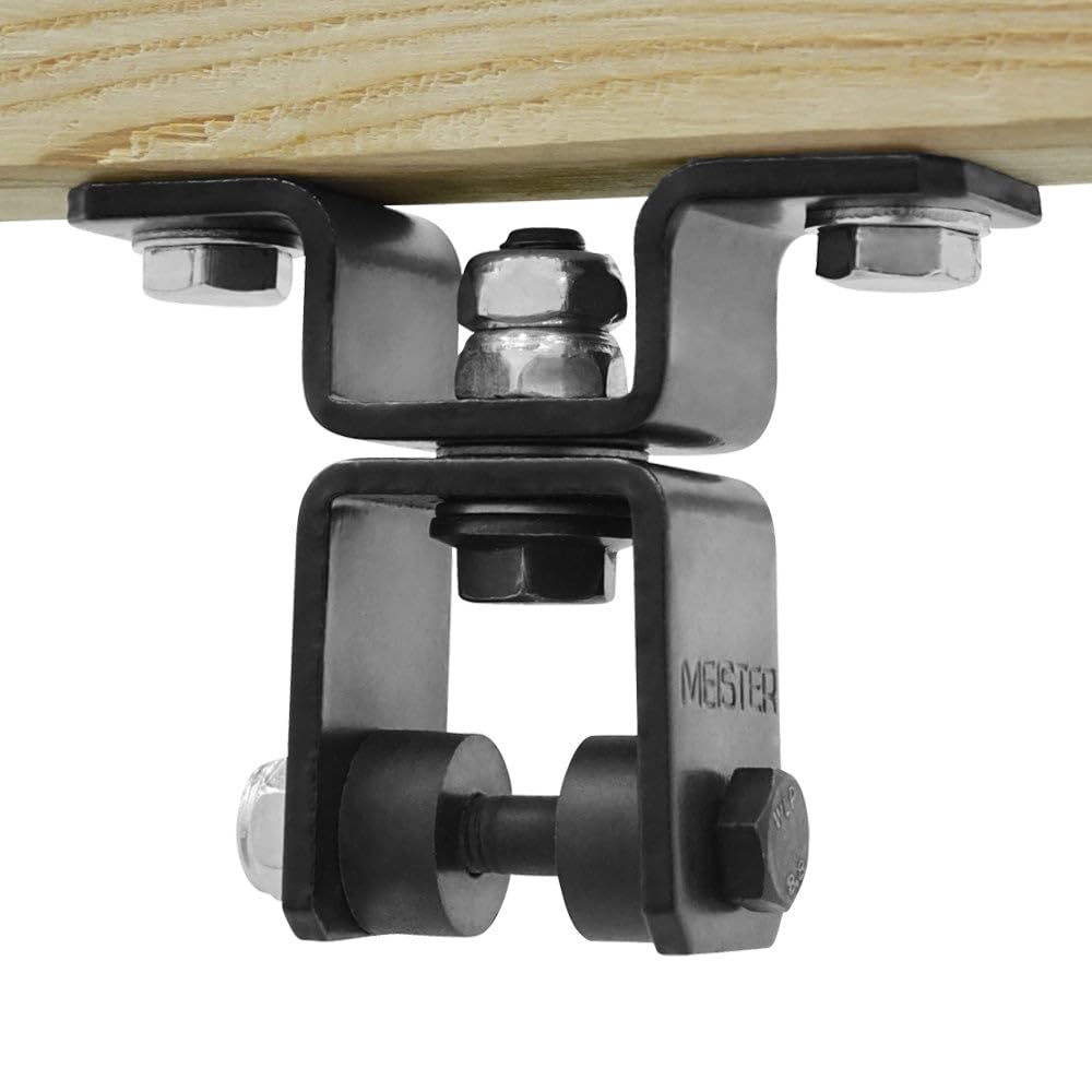Meister mount double ball-bearing swivel closeup showing smooth 360° rotation