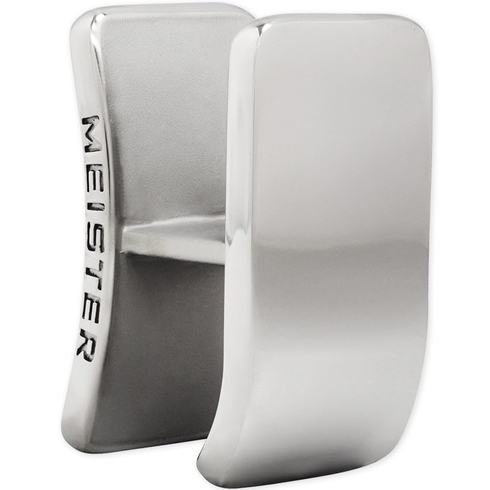 Meister Pro Cutman held against a cheek in use to reduce swelling with broad contact surface