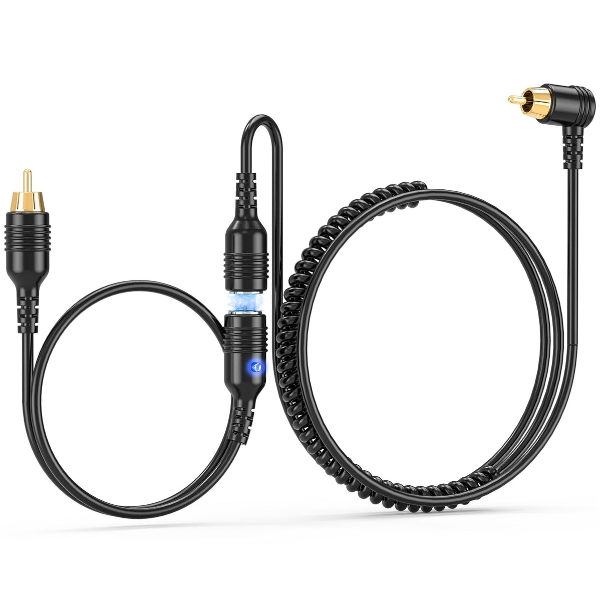 Mellbree magnetic cord front view showing cable and connectors, reliable replacement
